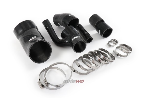 Audi RS4 B5 2.7l Biturbo verstärktes Silikon-Druckschlauchset schwarz