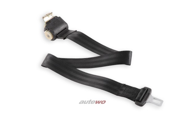 893857713A Audi 80/90 Typ 89 automatisch aufrollender Beckengurt Hinten schwarz