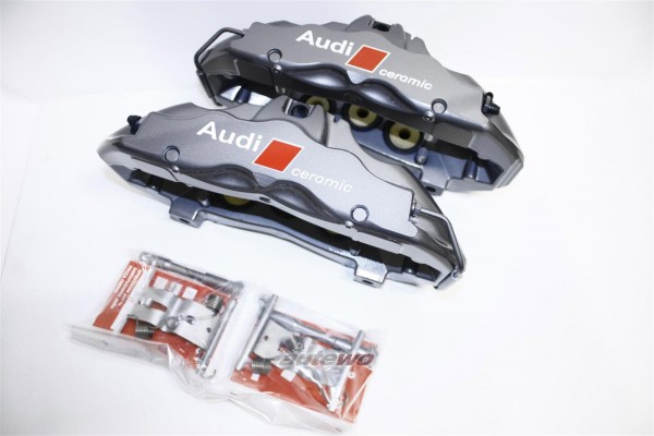 R1 Concepts Bremsen-Set Hinten – Keramik-Bremsbeläge & Bremsrotoren Inkl. Hardware, WDWH1-42020