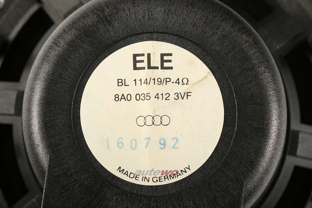 8A0035412 Audi 80 B4/100/A6 C4 Tiefton-Lautsprecher Nokia Tür