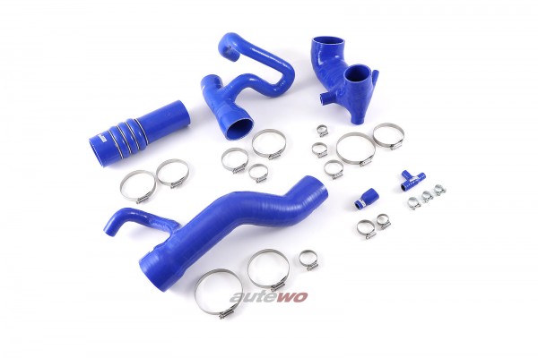 NEU Audi S4/S6 C4 2.2l 5 Zylinder 20V Turbo AAN Set Silikon-Druckschläuche Blau