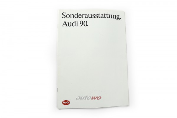 Audi 90 Typ 89 Presseheft Sonderausstattung Ausgabe 4/87