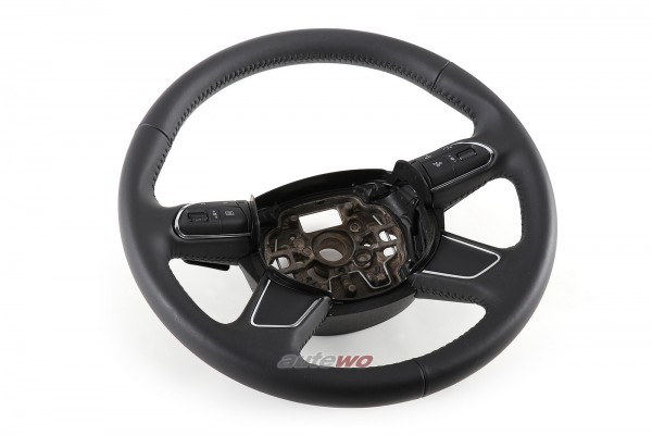 4H0419091AB NEU Audi A8 D4 Leder-Lenkrad 1KT soul schwarz