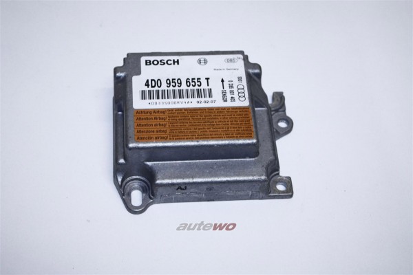 Audi A8 D2 Airbag Steuergerät für Fzg, inkl. Kopfairbags 4D0959655T