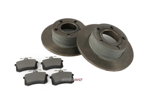 Bremsscheiben Hinten 245x10mm + Beläge für Audi Urquattro Typ 85/100/200 Typ 44