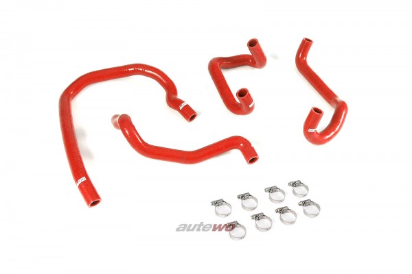 Audi/SEAT/VW Silikon-Zusatzwasserkühler-Schläuche 2.0 TSI/TFSI links rot