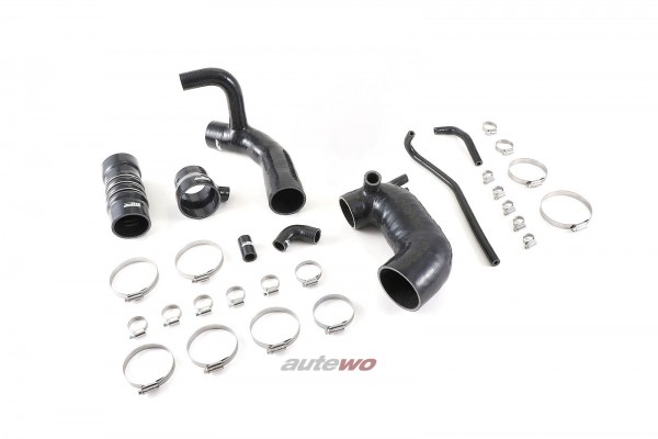 NEU Audi Urquattro Typ 85 2.2l 20V Turbo RR Set Silikon-Druckschläuche Schwarz