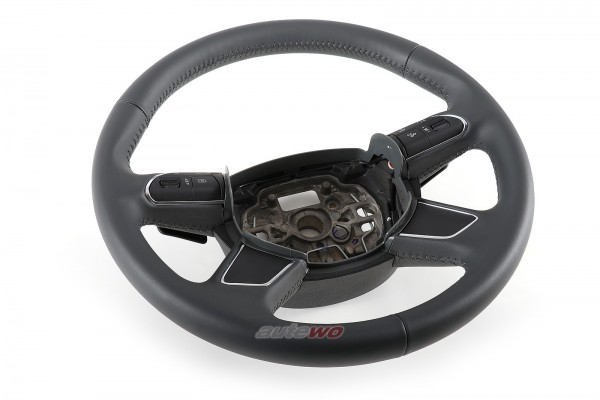 4H0419091AB NEU Audi A8 D4 Leder-Lenkrad DF9 granit grau