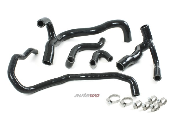 Audi Urquattro 20V 2.2l 20V Turbo RR Silikon-Kühlwasserschlauchset + Klemmen