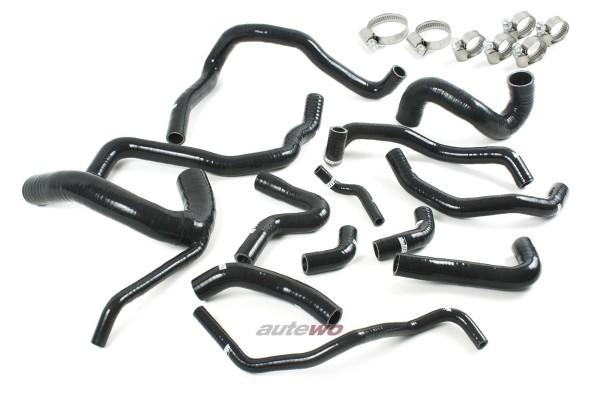Audi S4/RS4 B5 2.7l Biturbo AGB/ASJ/AZR Silikon-Kühlwasserschlauchset + Klemmen