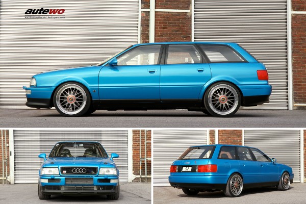 autewo-Poster DIN A2 Motiv 1/4 Meile Audi S2 Avant Maik Harder