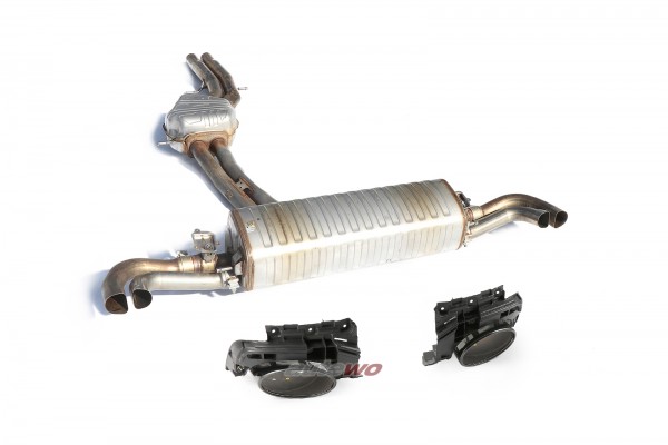 4M8253078BL NEU Audi RSQ8 4M 4.0l originale Klappen-Sport-Abgasanlage - Endrohrblenden