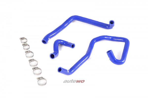 Audi/SEAT/VW Silikon-Zusatzwasserkühler-Schläuche 2.0 TSI/TFSI rechts blau