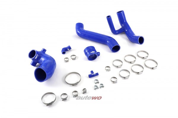 NEU Audi 80 B4 S2 2.2l 5 Zylinder 20V Turbo ABY Set Silikon-Druckschläuche Blau