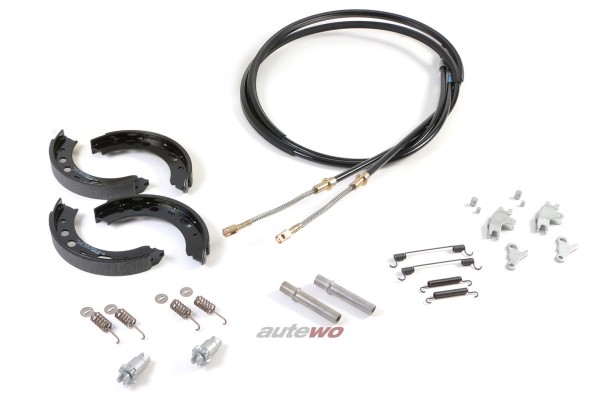 Audi RS2 Set Handbremse komplett inkl. Bremsbacken/Bremszüge 8A0609721AG