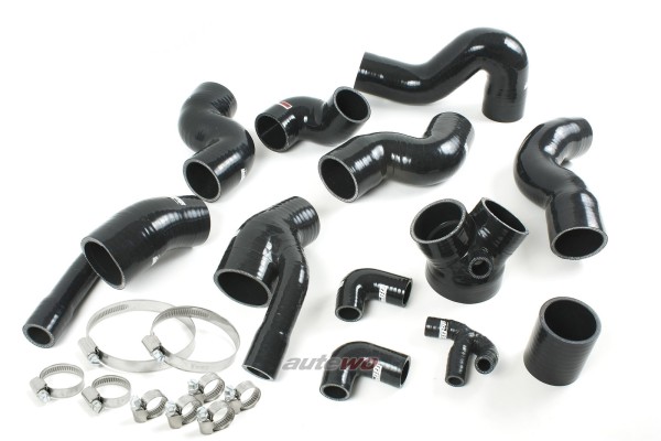 Audi S4 B5/A6 4B/Allroad 2.7l Biturbo Silikon-Druckschlauchset + Klemmen
