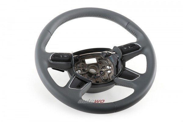 4H0419091AB NEU Audi A8 D4 Leder-Lenkrad DB6 stahlgrau