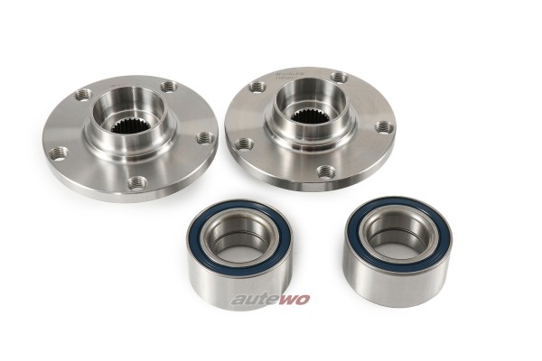Radnaben + Lager vorne für Audi Urquattro/100/200 wie 447407615A/443498625